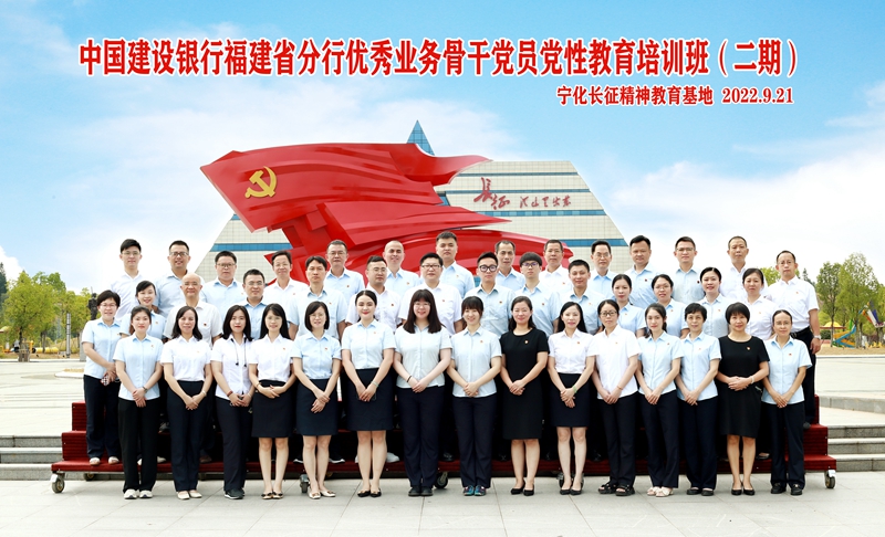 中国建设银行福建省分行优秀业务骨干党员党性教育培训班(二期）